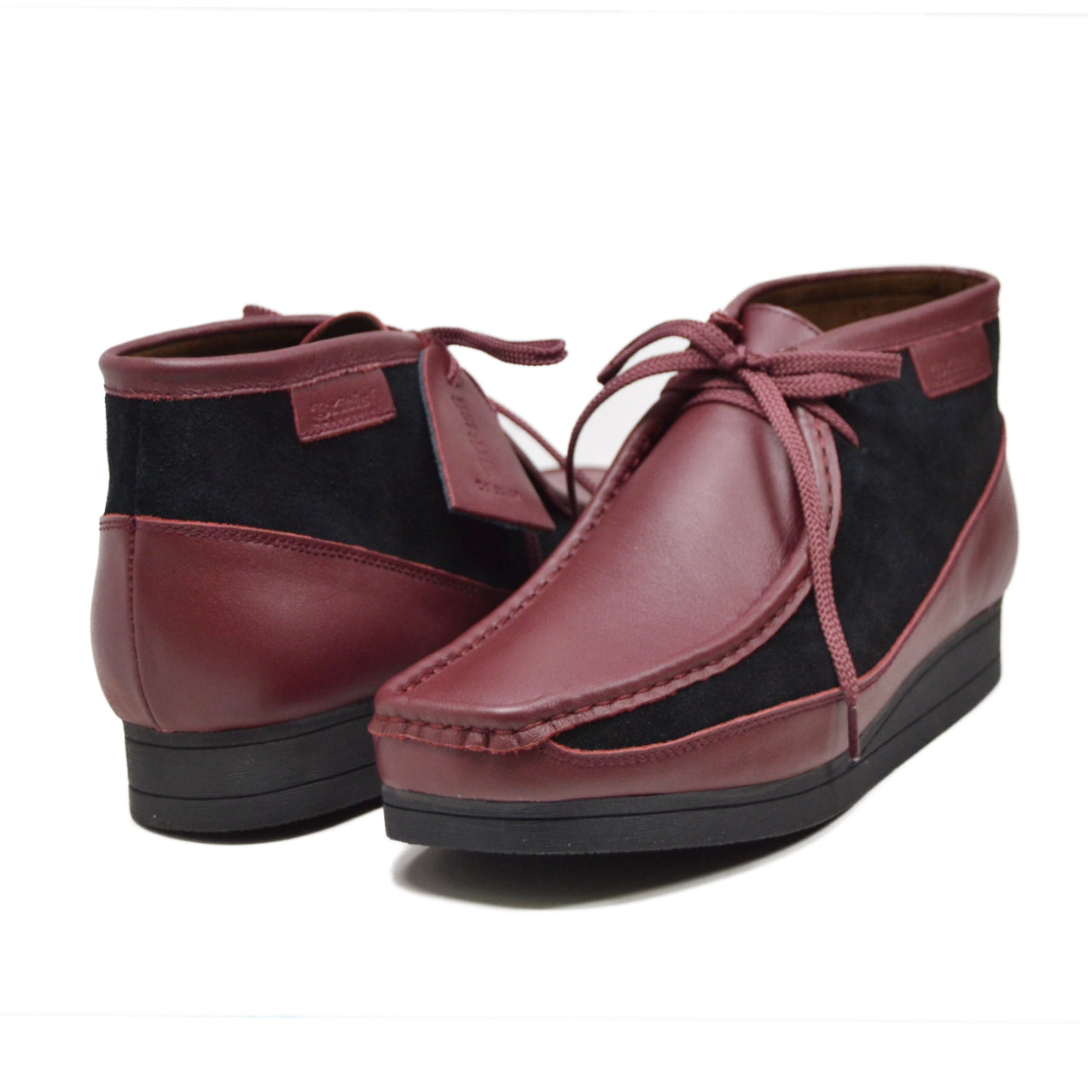 New Castle Burgundy and Black Suede - Stylish and Versatile Mens Casua British Walker New Castle Burgundy and Black Suede - Stylish and Versatile Mens Casua British Walker