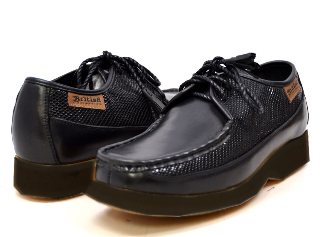 British walkers black formal slip on shoe shop