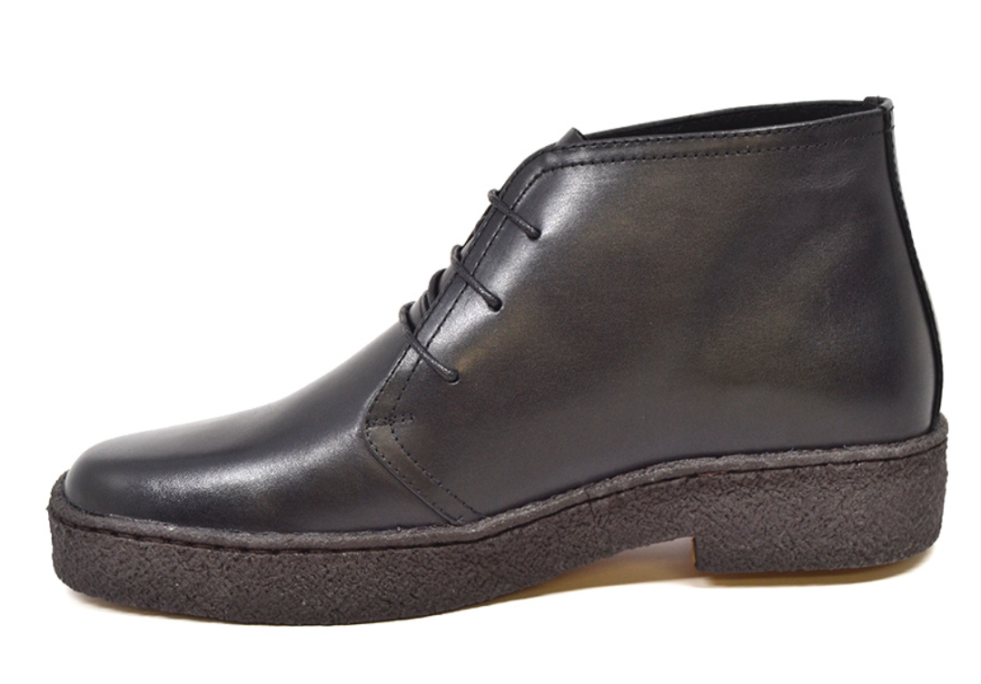 The Original British Walkers Men’s Playboy High Top Black Chukka Boot 10.5 M/W British Walkers Playboy Original – Black Leather Men main image 3
