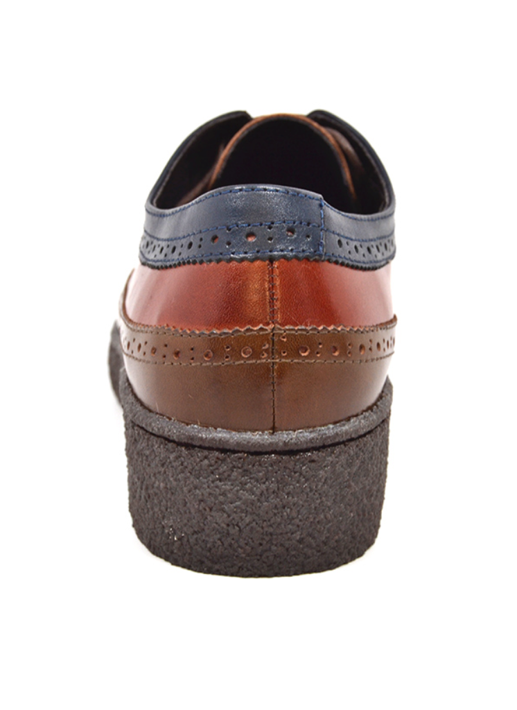 Original Playboy Low Cut Wingtip Lace-Up Leather Shoes – British