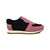 Surrey Pink & Black Sneakers - Handcrafted Leather and Suede Shoes